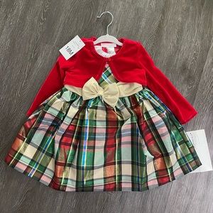 Bonnie Jean-  toddlers dress and cardigan- 18mos